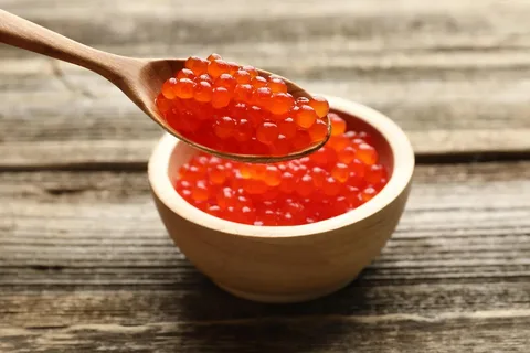 تصویر 3 از خاویار سرخ رنگ طبیعی بشقاب